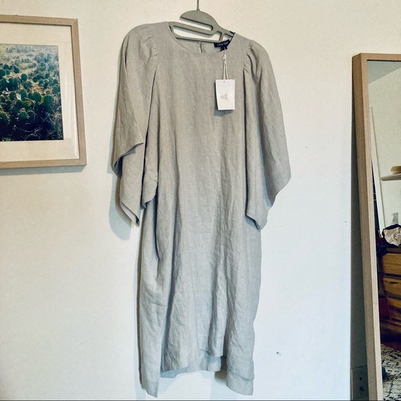 Ilana Kohn Iona Dress S - “Cloud” light blue linen - Picture 4 of 10